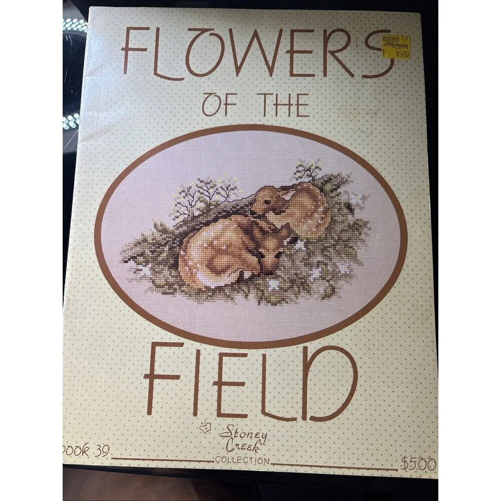 Flower Of The Field 1987 Vintage Cross Stitch Book 39 Stoney Creek